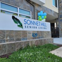 Sonnet Hill Senior Living monument sign